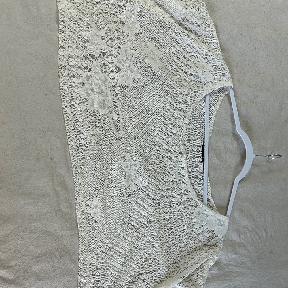 Love J White Lace Crop Top
